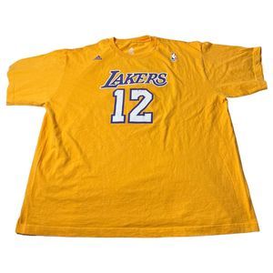 Shannon Brown Los Angeles Lakers Adidas Jersey Yellow NBA T-Shirt Men’s Size 2XL